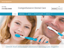 Tablet Screenshot of inglewooddentist.net